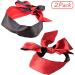 Muf Satin Eye Mask - Soft Smooth Blindfold for Travel, Nap, Meditation - 2 Pack (Black and Red) - Buy Online on GoSupps.com