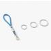 Buy Durable Nylon & Stainless Steel Materium Key Rings with Mini Carabiner | 3-Pack Red Keychains for Lanyards & Paracord - Buy Online on GoSupps.com