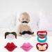 3 pieces of kissable mustache pacifier funny lips baby pacifier safe silicone pacifier with kiss lip cute pacifier mommy's touch kiss lips pacifier