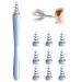 Ear Wax Removal, 2022 Q-Grips Ear Wax Remover Reusable and Washable Replacement Soft Silicone Tips for Deep Cleaner Earwax, Ear Wax Removal Kit Contains Silicone Soft Spiral Ear Cleaner Tools Lake Blue