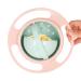 Universal Gyro Bowl Anti Spill Dining Entertaining Toddler Magic Bowls Non Spill Feeding Toddler Gyro Bowl Rotating 360 Degrees Rotation Gyroscopic Smooth Bowl for Kids Toddlers (Light Pink)