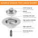 Abizarch Kitchen Drain Stopper Stainless Steel Sink Stopper Kitchen Drain 3 in 1 Sink Strainer Kitchen Drain Enduring Anti Clog Kitchen Drain Stopper for Standard 3-1/2 inch Drain ZHAZHAMO Two tapes are wrapped in a piece of hair - Buy Online on GoSupps.com