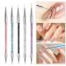 5-Piece Nail Brush Set - Professional Nail Art Dotting Tools & Dual-Ended Acrylic Pen for DIY Nail Design - Buy Online on GoSupps.com