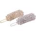 New 2025 Crystal Women Elegant Korean Design Snap Barrette Stick Metal Alloy Hairpin Hair Styling Accessories Jewelry Fashion Accessories Creative Gift - Buy Online on GoSupps.com