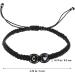 VALICLUD 4pcs Black and Bracelet Letter Bracelet Rope Bracelets Braided Bracelet Women Bracelet Braided Wrist Chain Lovers Simple and Versatile Jewelry Cord Is Jade Thread 6X6X0.5CMx4pcs Black Cx4pcs - Buy Online on GoSupps.com