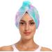Microfiber Hair Turban with Rainbow Star - Quickly Drying Mermaid Design Perfect for Colored & Thick Hair - 2 Pack 24x61 cm - Buy Online on GoSupps.com