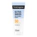 Neutrogena Lait Solaire Invisible Ultra Sheer SPF 50 UVB + UVA (200 mL) Cr me solaire visage et corps antioxydante Sec au toucher absorption rapide r siste bien la transpiration et l eau