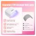 MEFA 72W UV Nail Lamp - Professional Gel Nail Dryer with 21 Lamp Beads for Fast Curing - LED UV Light for Home Salon - Buy Online on GoSupps.com