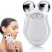 Microcurrent Face Device Roller  Lift The face and Tighten The Skin  USB Mini microcurrent face Lift Skin Tightening Rejuvenation Spa for Facial Wrinkle Remover Toning (White)