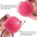 Pom Pom Hair Ties Set - 16pcs Fluffy Elastic Pom Pom Ponytail Holders for Girls and Toddlers in 8 Colors - 2 inches - Buy Online on GoSupps.com