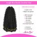 12 Inch Bob Box Braids Crochet Hair Pre-looped Butterfly Locs Jungle Box Braids 6 Packs, Knotless Flower Braids for Goddess #1B - Buy Online on GoSupps.com