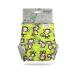 Petit Lulu Bamboo Fitted Maxi-Night Diaper | Snaps | Fluffy Organic | Reusable & Washable | Made in Europe (Monkey Business)