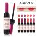 BRIMFULITE Wine Liquid Lip Gloss Set - Long-Lasting Matte Lip Tint with Waterproof Wine Bottle Cover | Valentine's Day Gift for Her | 6 Colors - Buy Online on GoSupps.com