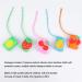 10Pcs Silicone Fruit Pattern Roller Bottle Holder Sleeve Keychain for 30ml Essential Oil Bottles - Travel Cover with Rope - Buy Online on GoSupps.com