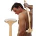 RENOOK Oversized Back Scratcher, Wooden Body Scratcher with 22" Long Curved Handle and Large Scratching Surface, Efficient Skin Stimulator for Itch Relief, Gift for Men and Women