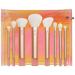 Real Techniques The Wanderer Makeup Brush Kit  Premium and Professional Brush Set  Soft Bristles  For Foundations  Powders  and Concealers  9 Piece Set