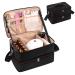 Ethereal Nail Polish Organizer Bag  Holds 40-50 Nail Polish Bottles (0.5 fl oz - 0.3 fl oz) and a Nail Lamp  Nail Organizers and Storage for Nail Tech  Nail Accessories Storage Black Large