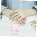 VINTORKY Nail Art Brush Cup Art Plate Crystal Glass Pink Square 5.70X5.40X5.40CM Pink - Buy Online on GoSupps.com