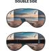 Seashore Adjustable Blackout Sleep Eye Mask - Unisex Elastic Design for Home Travel Yoga & Office Naps - Buy Online on GoSupps.com