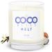Coco Bliss Melt - Massage Candle 8 Oz | Natural Coconut Moisturizing Body Oil Candles with Vanilla Scent for Women Men & Couples | Essential Oil Candle with Vitamin E Almond Oil Cocoa Butter 1
