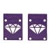 Diamond Supply Co Rise and Shine Skateboard Risers One Size Purple