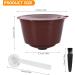  Houkiper Set of 6 refillable reusable coffee capsules 200/220 ml refillable stamps with 2 spoons and 2 brushes - Buy Online on GoSupps.com