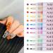 12 Color 3D Fluorescent Nail Art Pens Set Forhome Nail Point Graffiti Dotting Pen Drawing Painting Liner Brush for DIY Nail Art Beauty Adorn Manicure Tools - Buy Online on GoSupps.com