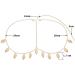 Zoestar Boho Head Chain Gold Leaf Tassel Hair Jewelry Bridal Headpiece Festival Headband for Women and Girls - Buy Online on GoSupps.com