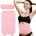 Casting oil pack Massage belt set reusable castor oil pack for the neck and belly removable TPU castor oil pack Casting oil not contained expired (pink)