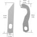 Longdex Serger Knife 2PCS for Brother 929D 1034D - Upper and Lower Blade Set - Buy Online on GoSupps.com