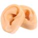 Safigle silicone-ear model Human ear model fake ear piercing exercises teaching materials jewelry earrings display for acupuncture-aerial window doll teaching instructions