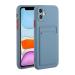 Tivenfezk Nadoli Silicone case for iPhone 15 Ultra thin shockproof scratch -resistant wallet soft TPU protective cover mobile phone case with credit card holder iphone 15 gray