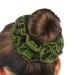 YABINA 10 Colors Glitter Cloth Hair Ties - 5PC Set | High Elastic Ponytail Holders and Headband Scrunchie Hair Accessories - Buy Online on GoSupps.com