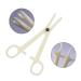 Xiboya Textile Pack of 10 Disposable Sterile Slotted Navel Forceps - Tattoo Piercing Tool - Buy Online on GoSupps.com