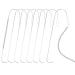 SAVITA 8pcs Curved Needles for Beading, 5.2 Inch Beading Needles Stainless Steel Large Eye Needle with Handle Bead Spinner Needle for Jewelry Bracelet Necklace Making