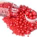Red Pearls Edible Cake Decorations 120g for Birthdays Halloween Thanksgiving & Christmas Parties | Perfect for Cupcakes Desserts & Biscuits - Buy Online on GoSupps.com