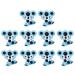 10PCs Stirnhermometer sticker Steber thermometer stripes color mixture animal pattern baby front strip temperature 35-40 C for toddlers adults at home trip (koala)