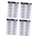 PLAFOPE 6D Hair- Eyebrows Stickers 4pcs Eyebrow Stickers 6d Hair-like Eyebrow Transfer Stickers Eyebrow Trimming 4 Stickers