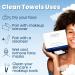 Clean Skin Club XL Acne-Fighting Biodegradable Face Towel | Award-Winning Disposable Makeup Removing Wipes | Dermatology Tested & Approved | Super Soft for Sensitive Skin | 50 Count Pack - Buy Online on GoSupps.com