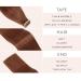 YDDM Tape-in Extensions | 20 Pcs Real Hair | Dark Red Brown Skin Weft | 20 Inch (50cm) 33# - Invisible Tape Extensions - Buy Online on GoSupps.com