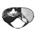SSIMOO Black and White Cats Sleep Mask-Adjustable Breathable Fashionable Eye Mask for A Comfortable Sleep Experience
