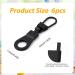 6-Pack Removable Metal Zipper Pull Tabs for Clothing Jackets Pants & More - Black Zipper Replacement for Bags & Backpacks - Buy Online on GoSupps.com