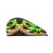 Cute Red Eyes Tree Frogs Coral Velvet Dry Hair Cap Unisex Wet Towel Wrap The Ideal Bathroom Pool Party Beach and Home Accessory