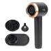 Negative Ion Blow Dryer ABS Shell 6 Levels Intelligent Control Cordless Hair Dryer Rechargeable Cold Heat with Magnetic Nozzle for Household (US Plug 100-240V)