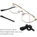Ryaupy Silicone Anti-Slip Glasses Covers - 4 Pairs Non-Slip Bracket Repair | Universal Black & White End Caps for Glasses - Buy Online on GoSupps.com