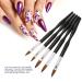 Professional Nail Art Brush Set - 5 Pieces for Salon Quality DIY Nail Design & Gradient Effects - Buy Online on GoSupps.com