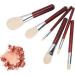 Eyebrow Blusher Makeup Brush Set Soft Brush Hair Portable 6pcs Cosmetic Brush with Redwood Handle Apply Eye Shadow Highlight for Makeup Look - Buy Online on GoSupps.com
