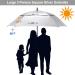 G4Free 68-Inch Vented Golf Umbrella | Windproof Double Canopy | UV Silver | Oversized Stick Design - Buy Online on GoSupps.com