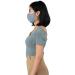 LOFBAZ Adjustable Washable Cloth Face Coverings with Nose Wire & Filter Pocket - Polka Dots Grey for Adults & Kids - Buy Online on GoSupps.com
