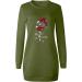 Hanxiulin Women's Christmas Hoodie Dress - Stylish Hooded Pullover Party Sweatshirt in Green - Size XL - Buy Online on GoSupps.com